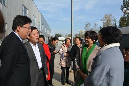 Leaders came to inspect the company